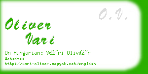oliver vari business card